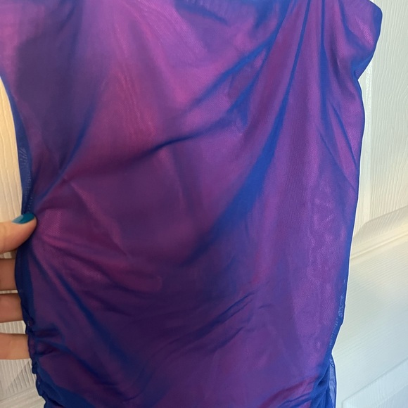 NEVER WORN- FASHINOVA blue/pink mesh dress. perfect condition- Medium - Picture 4 of 5